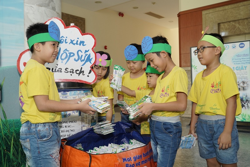Tetra Pak mở rộng chương trình tái chế học đường ở Hà Nội
